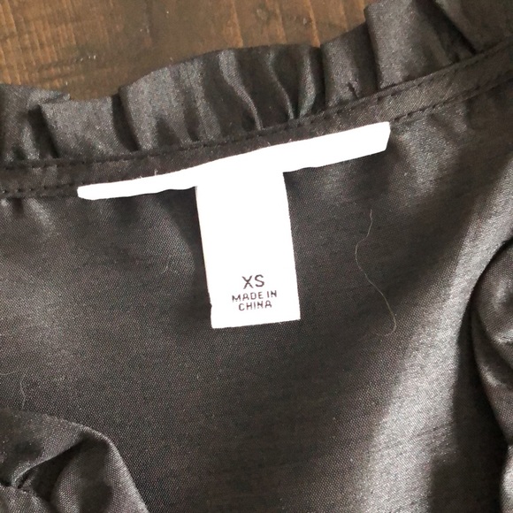 NWOT Kika Vargas x Target Tiered Ruffle Edge Puff Sleeve Midi Black Dress - Picture 14 of 16